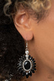 Big Time Twinkle - Black Earrings ~ Paparazzi Empower Me Pink