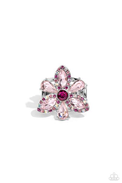 Blazing Blooms - Pink Ring ❤️ Paparazzi