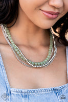 Boardwalk Babe - Green Necklace ❤️ Paparazzi