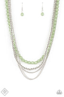 Boardwalk Babe - Green Necklace ❤️ Paparazzi
