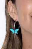 Bohemian Butterfly - Blue Earrings ❤️ Paparazzi