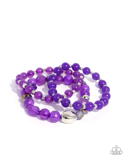 Breathtaking Beat - Purple Bracelets ❤️ Paparazzi