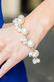 2019 May Fashion Fix - Fiercely 5th Avenue Infused with clusters of dainty white pearls, oversized pearls link around the wrist, creating a bubbly fringe. Features an adjustable clasp closure. P9ST-WTXX-004MG
