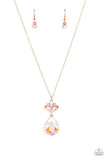 Celestial Shimmer - Copper Necklace ~ Paparazzi