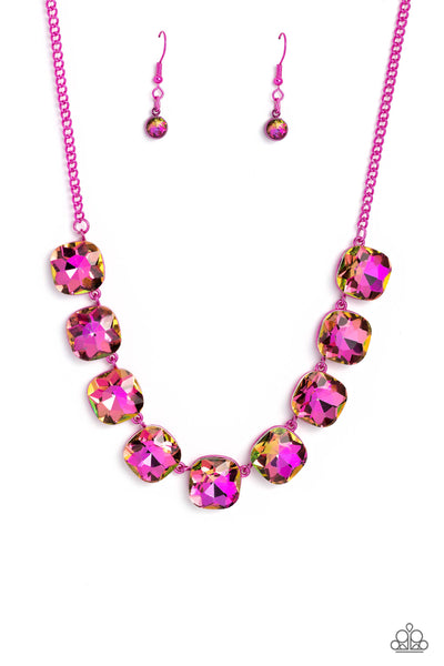 Combustible Command - Pink Necklace ❤️ Paparazzi