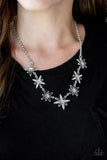 Decked Out In Daisies - White Necklace ~ Paparazzi