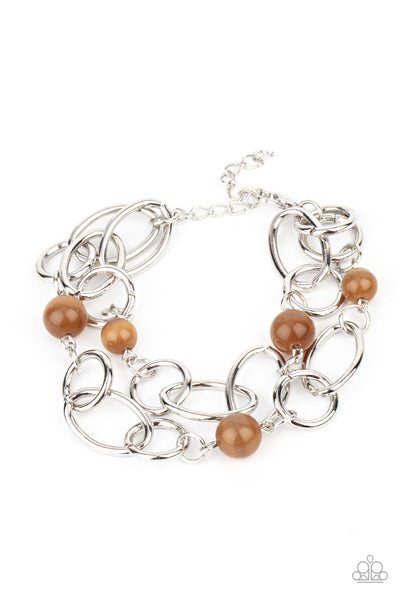 Delightfully Daydreamy - Brown Bracelet ~ Paparazzi Bracelets