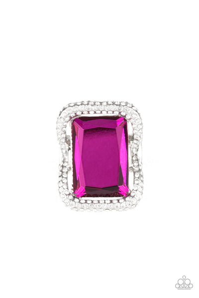Deluxe Decadence - Pink Ring ~ Paparazzi Rings