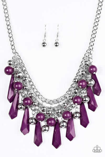 Diva Dynamics - Purple Necklace ❤️ Paparazzi