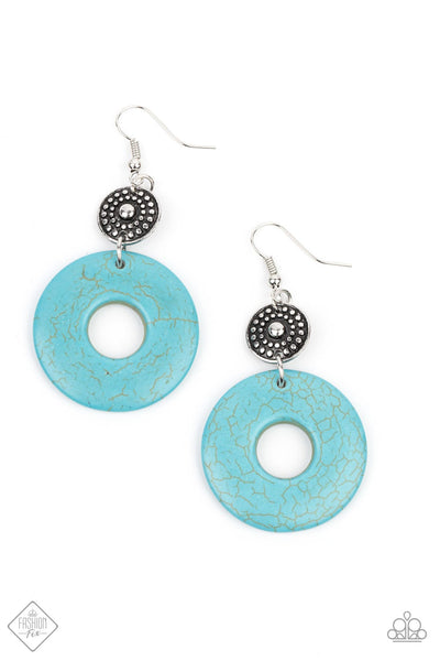 Earthy Epicenter - Blue Earrings ~ Paparazzi Fashion Fix