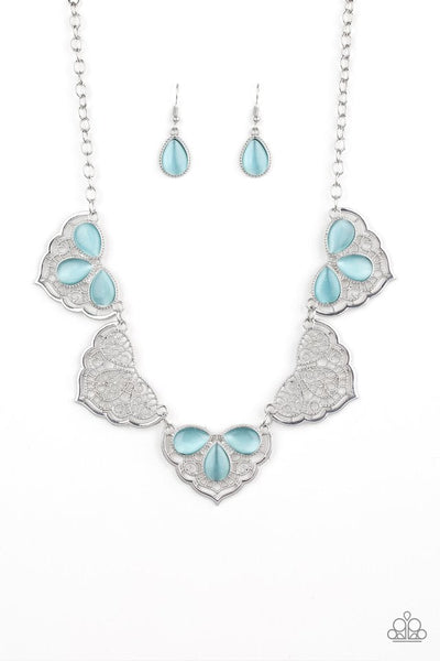 East Coast Essence - Blue Necklace ~ Paparazzi Life Of The Party
