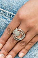 Edgy Eclipse - Silver Ring ~ Paparazzi Fashion Fix