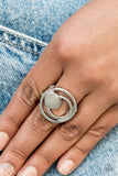 Edgy Eclipse - Silver Ring ~ Paparazzi Fashion Fix