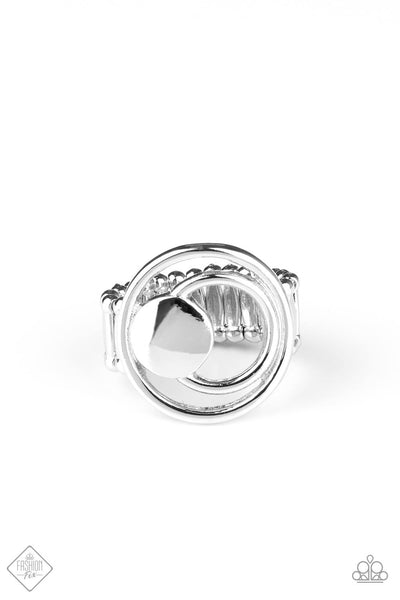 Edgy Eclipse - Silver Ring ~ Paparazzi Fashion Fix