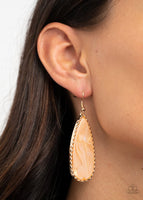 Ethereal Eloquence - Gold Earrings ~ Paparazzi