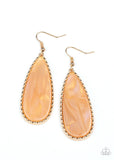 Ethereal Eloquence - Gold Earrings ~ Paparazzi