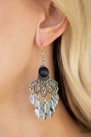 A Bit On The Wildside - Black Earrings ~ Paparazzi