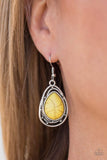 Abstract Anthropology - Yellow Earrings ~ Paparazzi