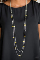 Beach Party Pageant - Yellow Necklace ~ Paparazzi