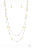 Beach Party Pageant - Yellow Necklace ~ Paparazzi