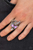 Beautiful In Butterflies - Purple Ring ~ Paparazzi Rings
