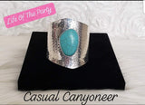 Casual Canyoneer - Blue Bracelet ~ Paparazzi Life Of The Party