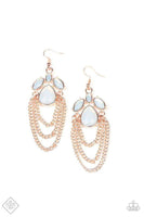 Opalescence Essence - Rose Gold Earrings ~ Paparazzi Fashion Fix