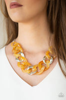 I Have A Haute Date - Yellow Necklace ~ Paparazzi