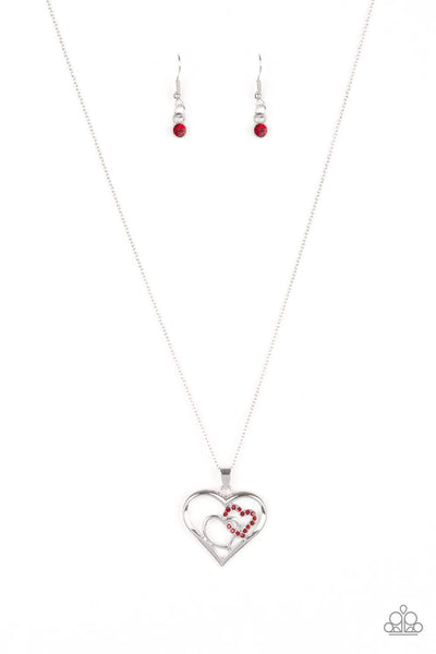 Cupid Charm - Red Necklace ~ Paparazzi