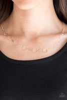 Demurely Dainty - Rose Gold Necklace ~ Paparazzi