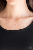 Demurely Dainty - Rose Gold Necklace ~ Paparazzi