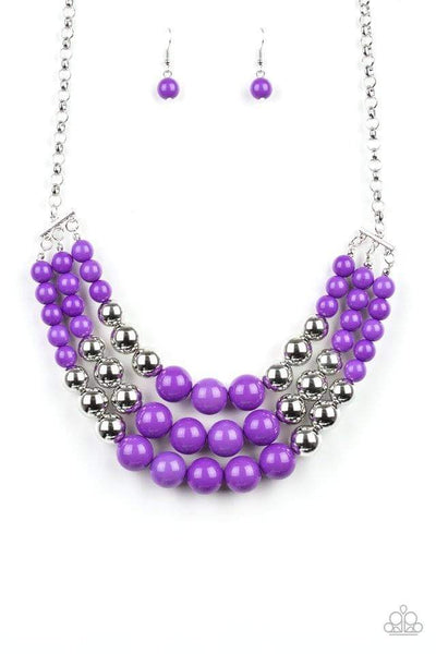 Dream Pop - Purple Necklace ~ Paparazzi