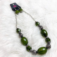 Ice Melt - Green Necklace ❤️ Paparazzi