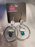 Geometric Glam - Blue Earring ❤️ Paparazzi