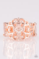 Fanciful Flower Gardens - Rose Gold ~ Paparazzi Rings