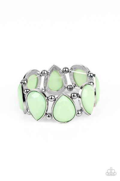 Flamboyant Tease - Green Bracelet ❤️ Paparazzi