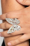 Flauntable Flutter - Multi Iridescent Ring ❤️ Paparazzi
