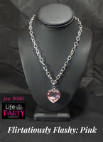 Flirtatiously Flashy - Pink Necklace ~ Paparazzi