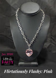 Flirtatiously Flashy - Pink Necklace ~ Paparazzi