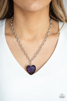 Flirtatiously Flashy - Purple Necklace ~ Paparazzi