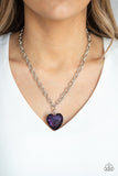 Flirtatiously Flashy - Purple Necklace ~ Paparazzi