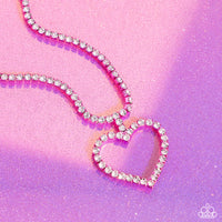 Flirting Fancy - Pink Necklace ❤️ Paparazzi
