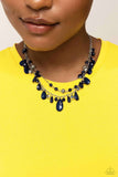 Flirty Flood - Blue Necklace ❤️ Paparazzi