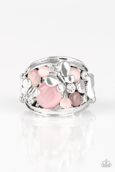 Flutter Me Up - Pink Ring ~ Paparazzi