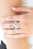 Flutter Me Up - Pink Ring ~ Paparazzi