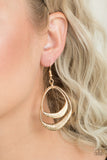 Follow The Beaten Path - Gold Earrings ~ Paparazzi