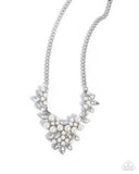Fresh Facets - White Necklace ❤️ Paparazzi