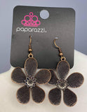 Fresh Florals - Copper Earrings ~ Paparazzi Fashion Fix