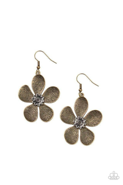 Fresh Florals - Copper Earrings ~ Paparazzi Fashion Fix