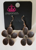 Fresh Florals - Copper Earrings ~ Paparazzi Fashion Fix